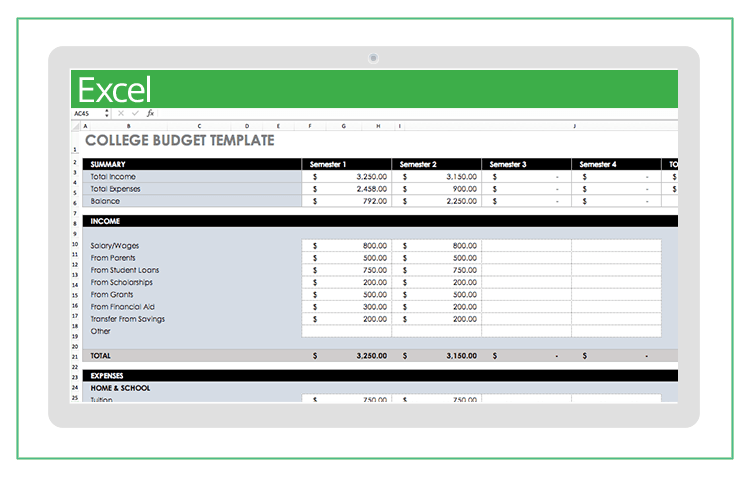 Mon Tableau Excel (gratuit) à télécharger pour votre Budget