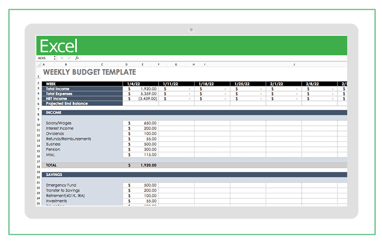 Meilleurs modèles de budget Excel