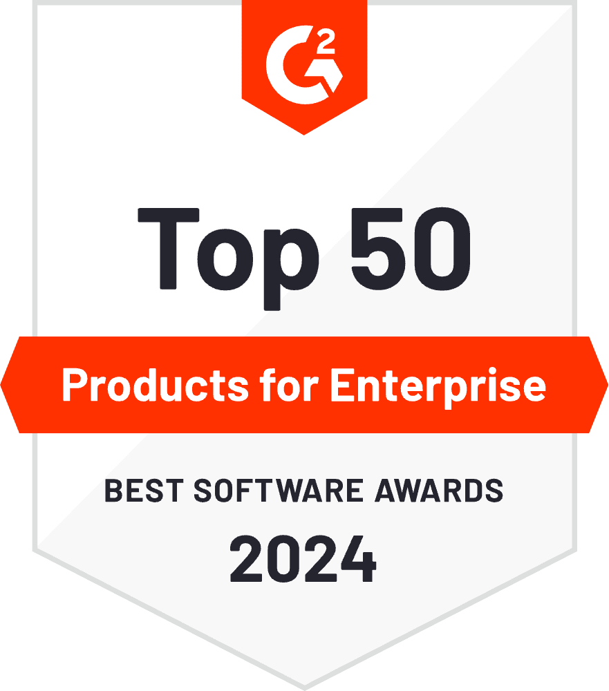 G2 Top 50 Products for Enterprise Award 2024 logo