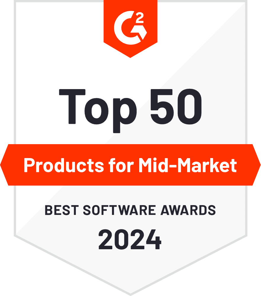 G2 Top 50 Product for Mid-Market Award 2024 logo