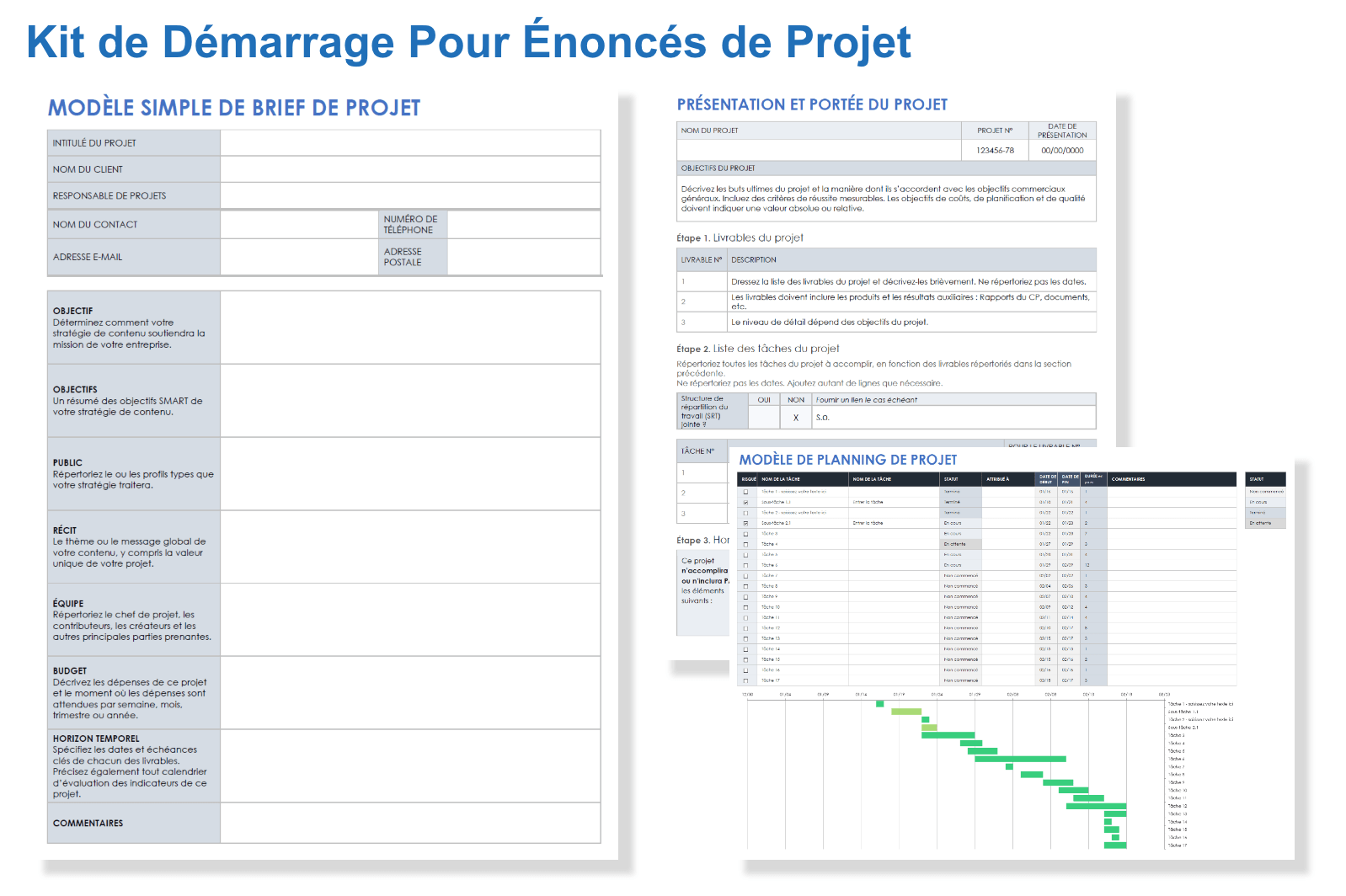 Kit de démarrage du dossier de projet