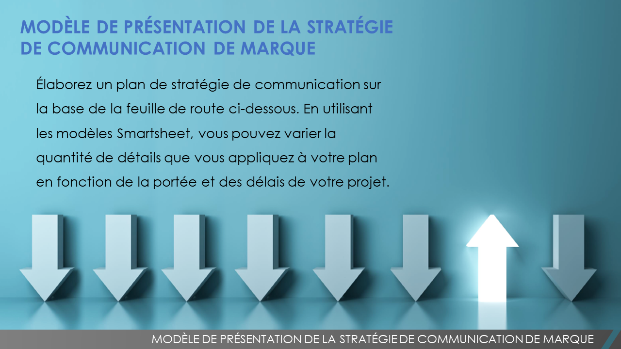 Modèle de présentation de stratégie de communication de marque