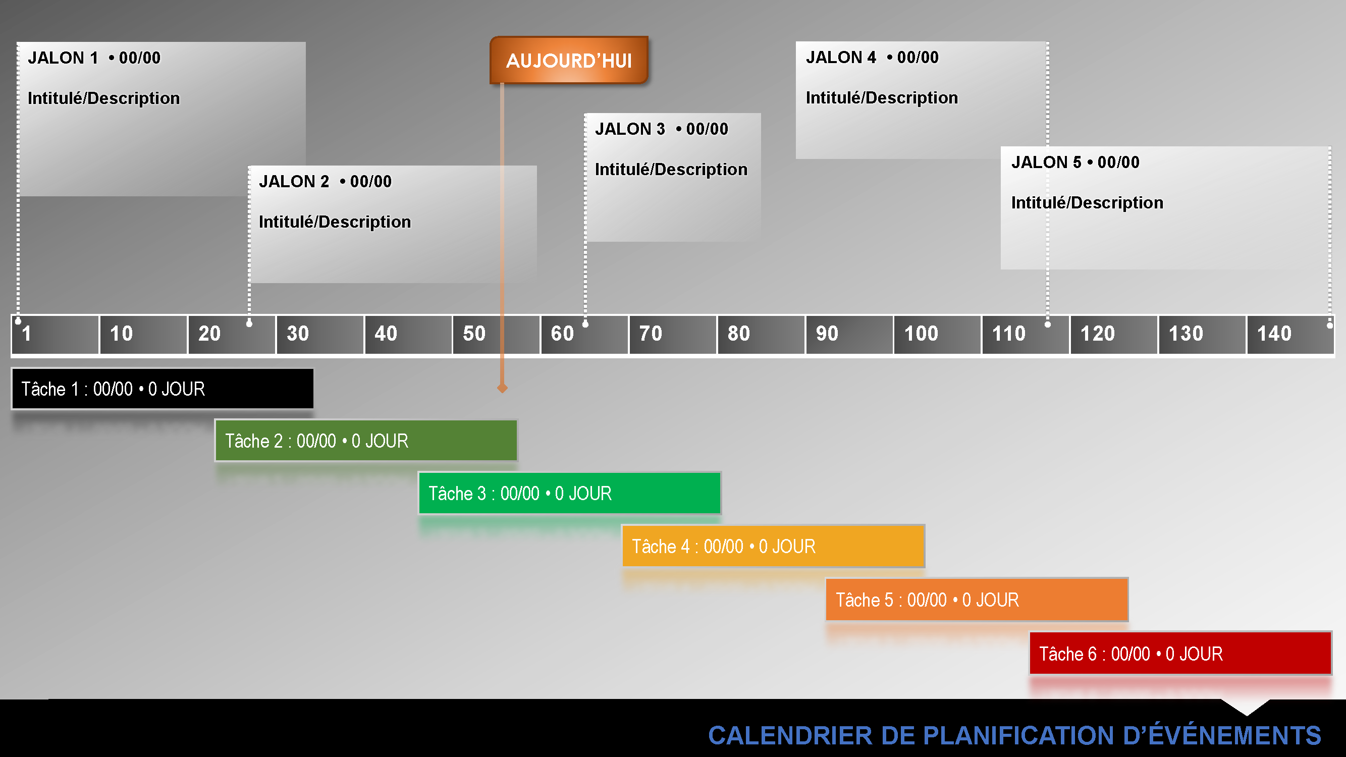 Calendrier de planification d'événements