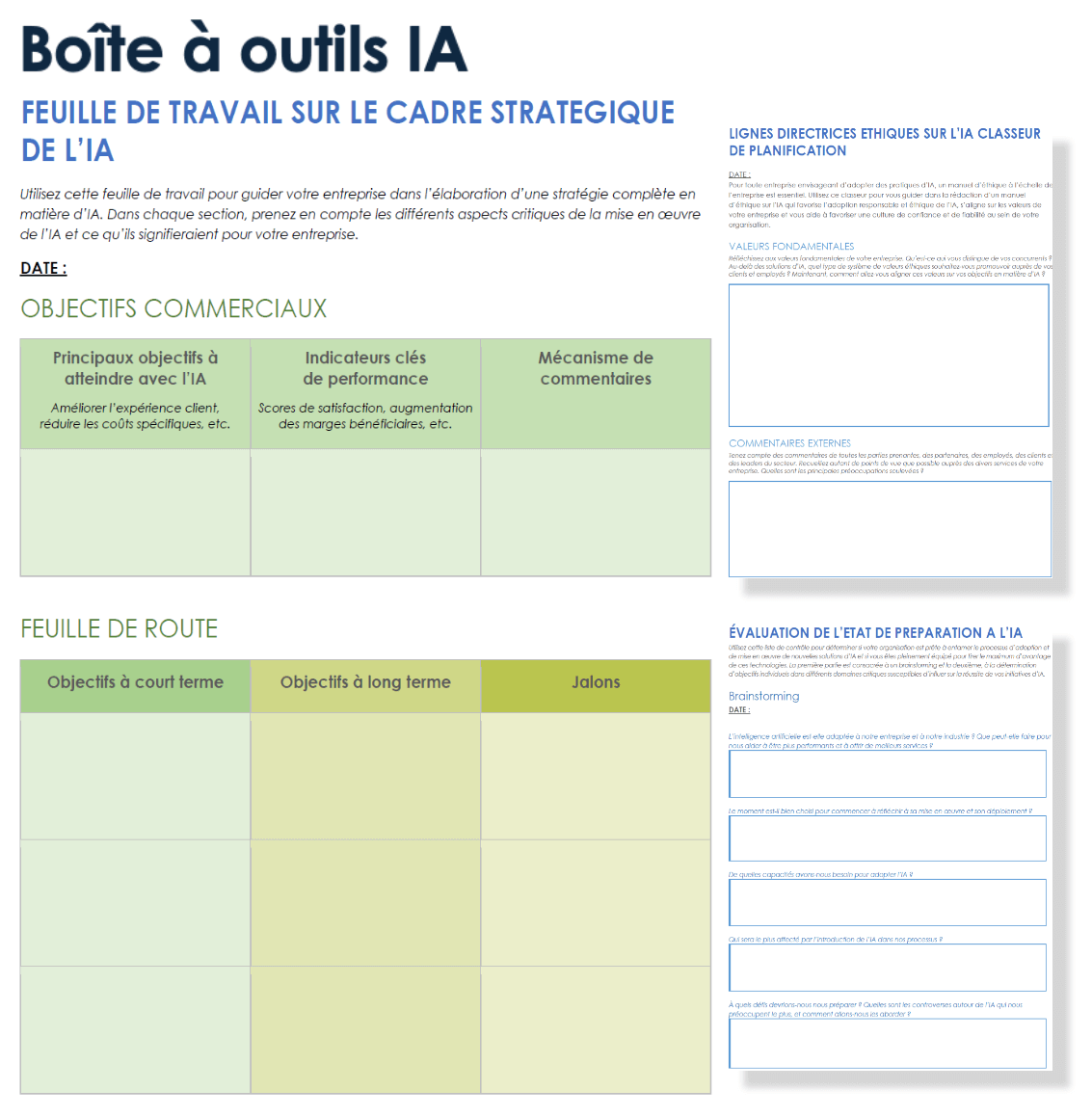 Boîte à outils pour l’IA
