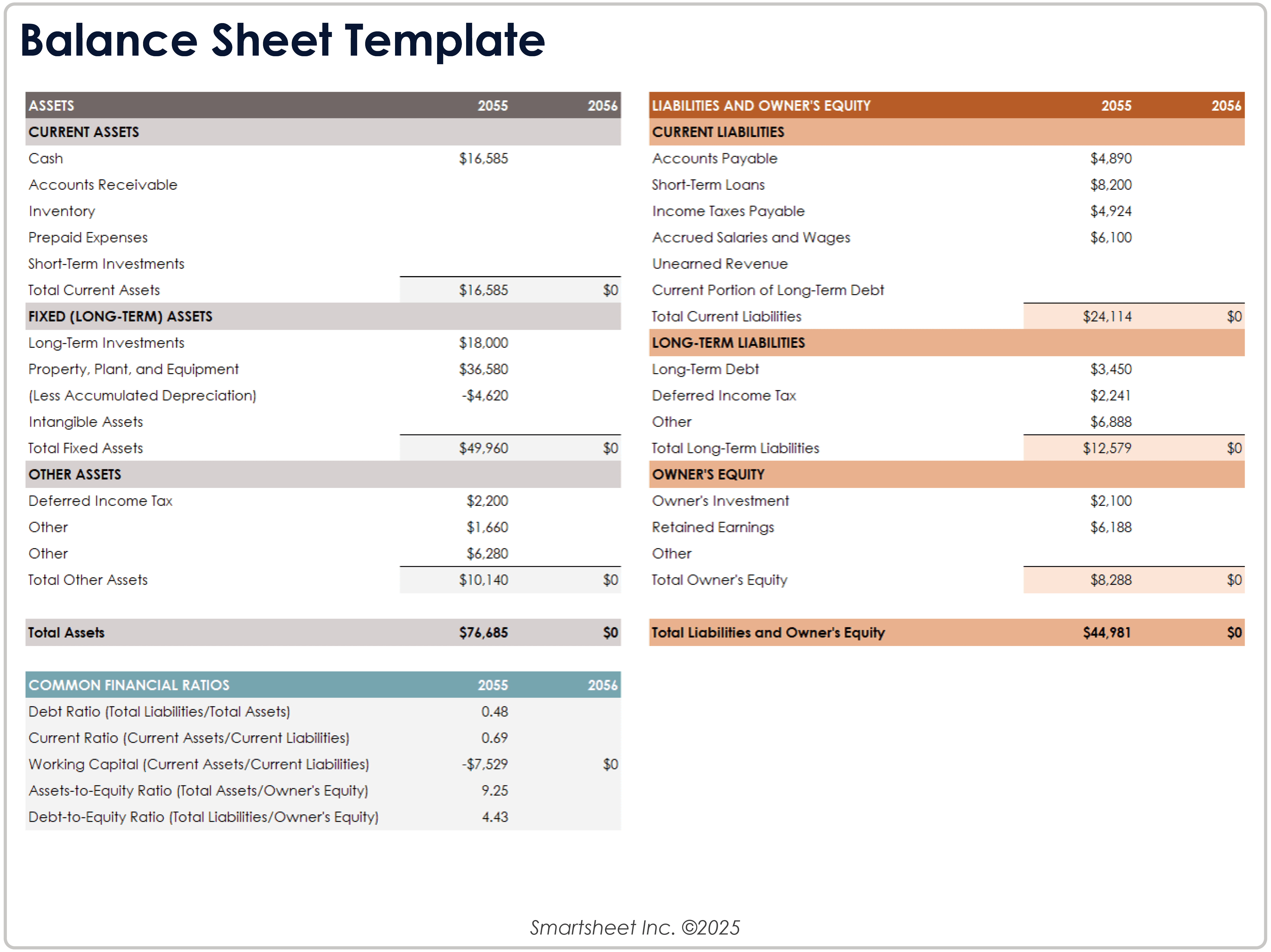 Modèle de bilan 8781