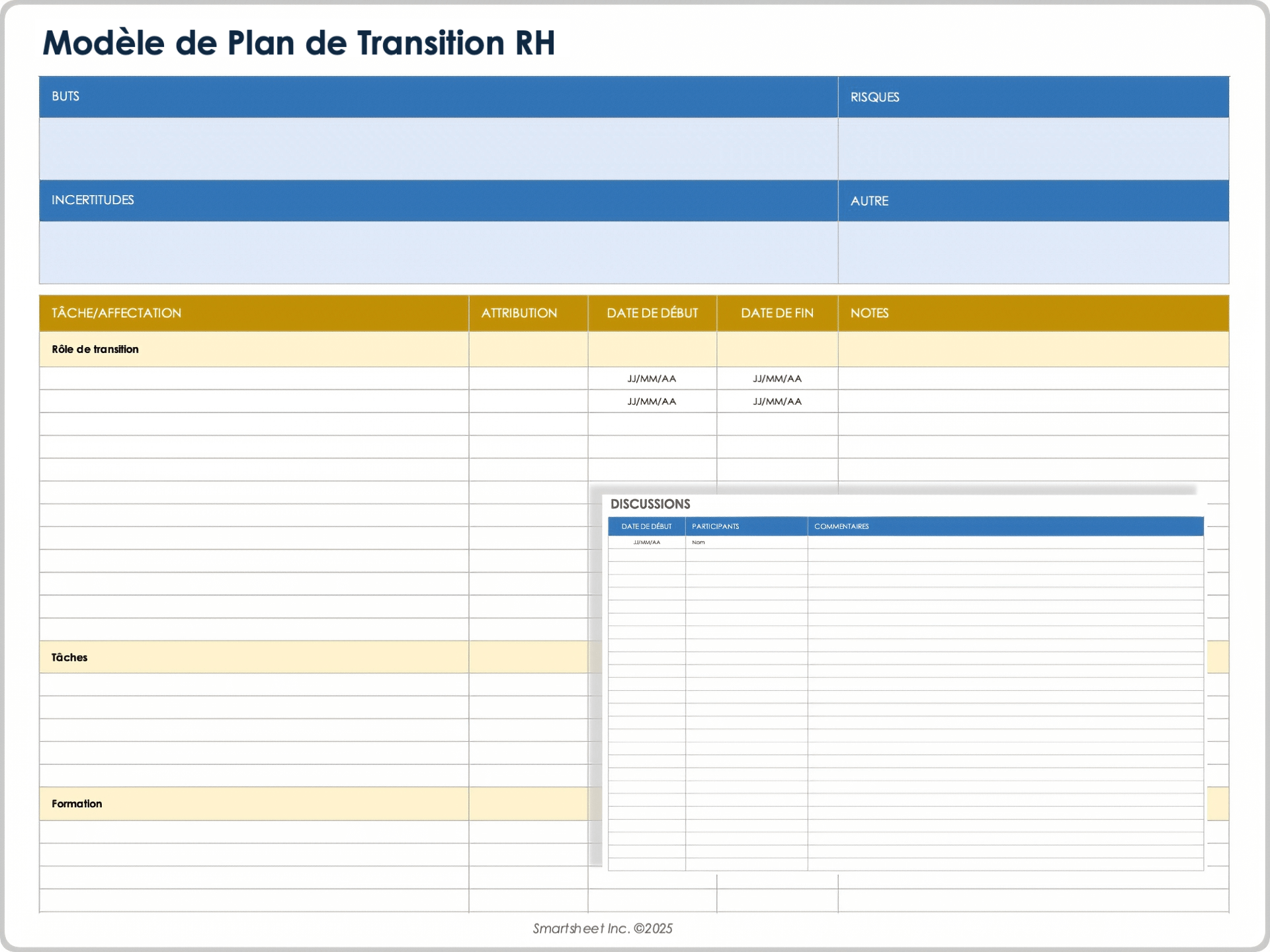  Modèle de plan de transition RH