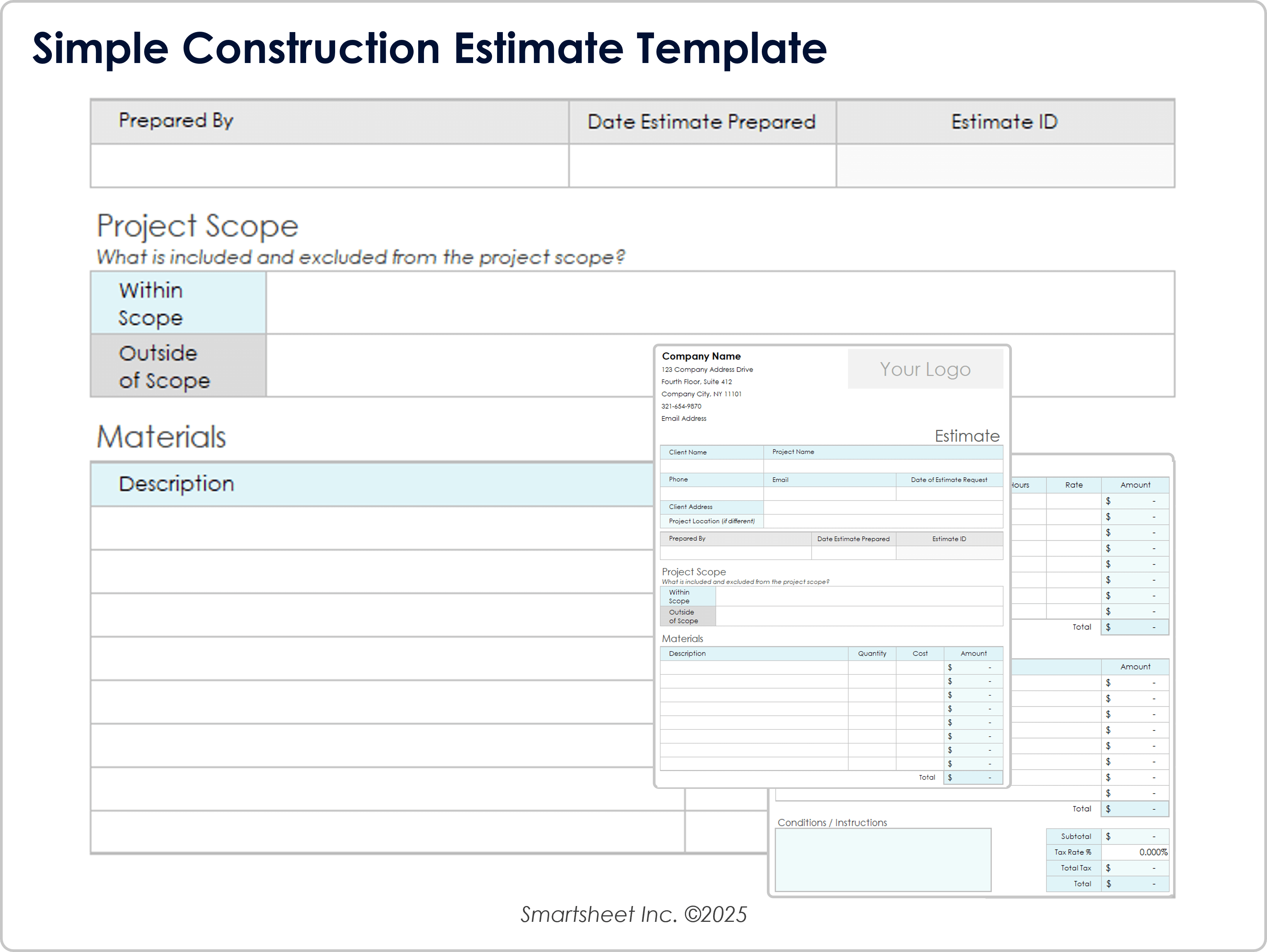 Modèle simplifié d’estimation des coûts de construction