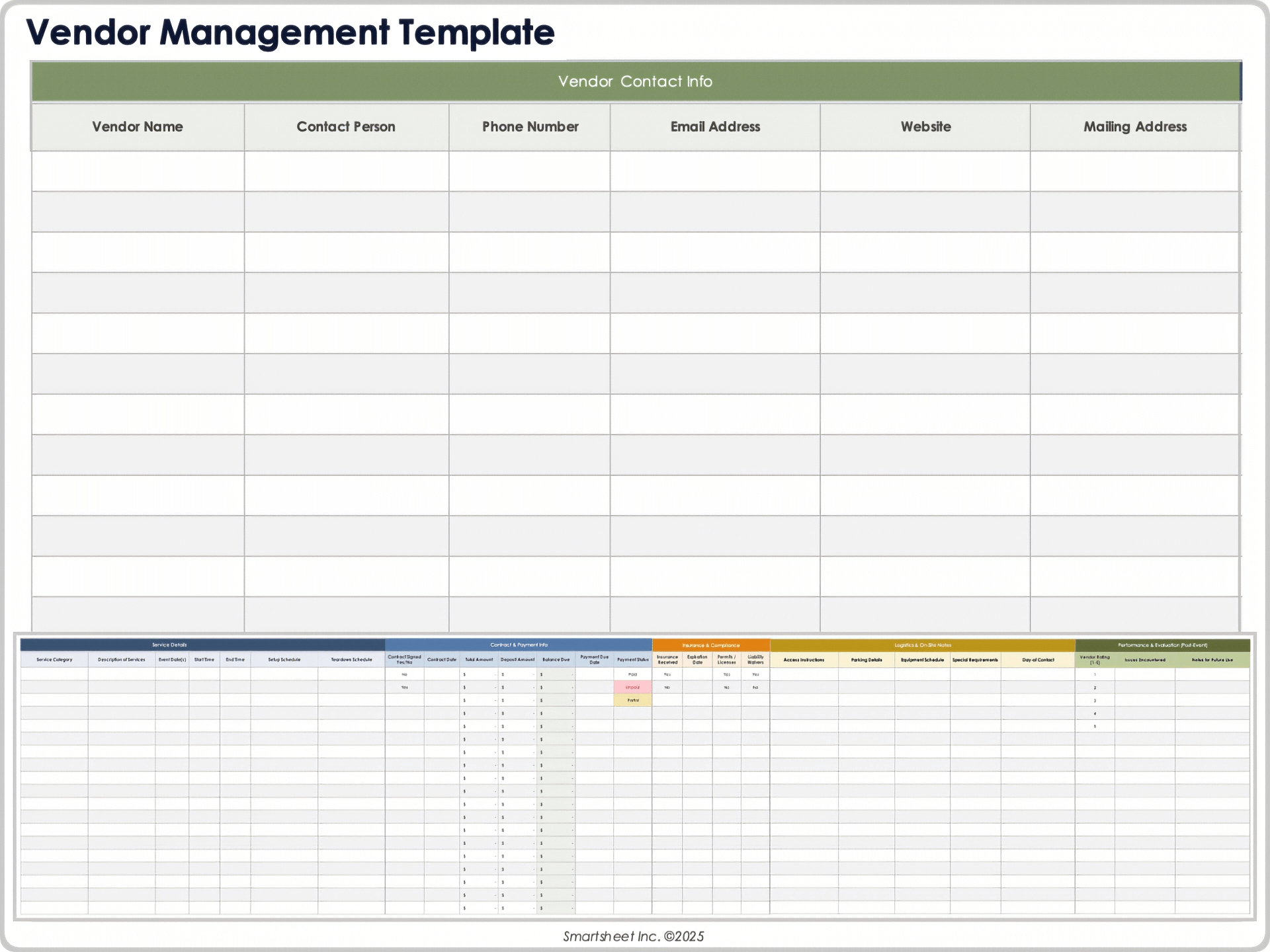 Modèle de gestion des fournisseurs 9053