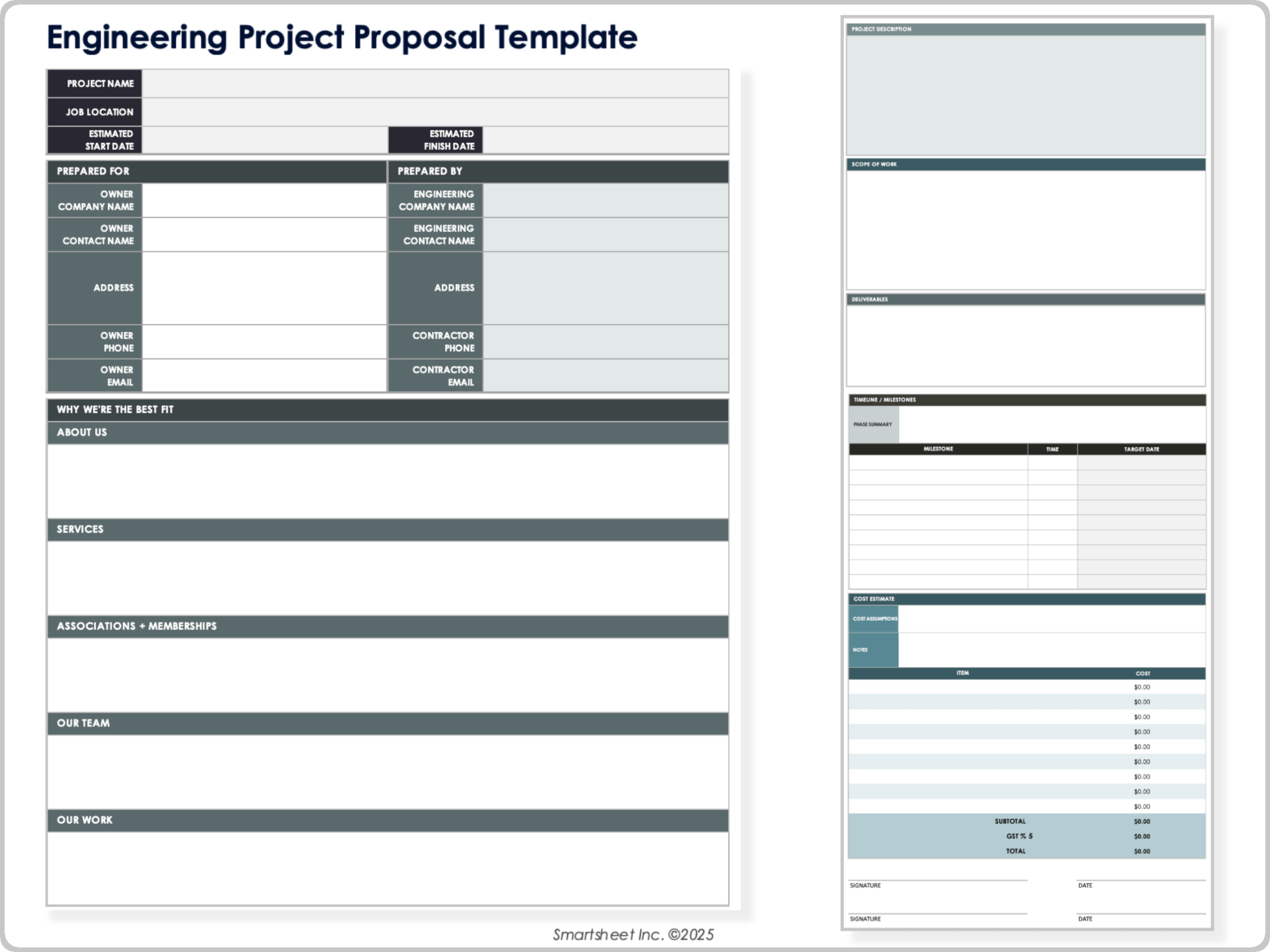 Engineering Project Proposal Template