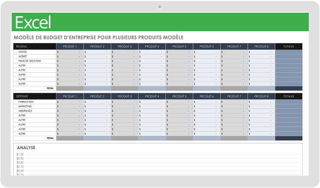 Feuille Excel pour gérer ses comptes recettes dépenses 