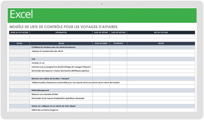 Modèle De Suivi Des Habitudes Pour La Liste De Contrôle Du