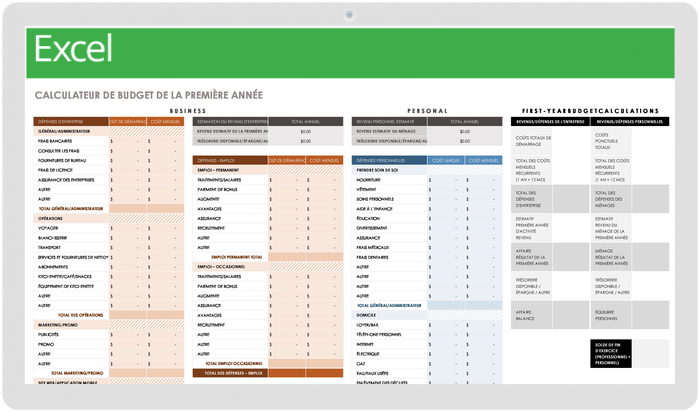 Planificateur de budget numérique pour bonnes notes, budget de