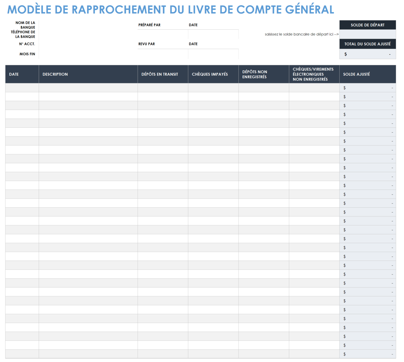 Modèle de cahier de recettes sur Excel - Modèles Word