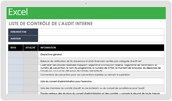 Internal Audit Checklist - FR