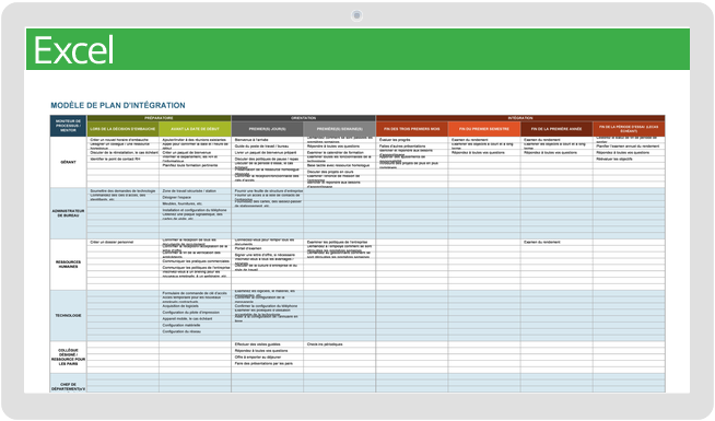 Onboarding Plan - French