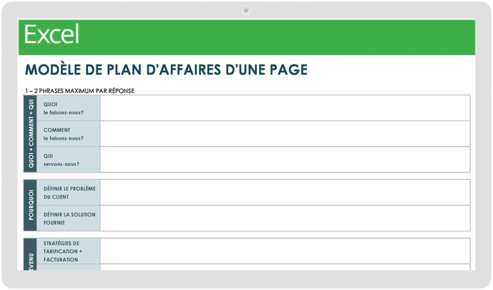 Modèles gratuits de planification, de budget et de coûts au