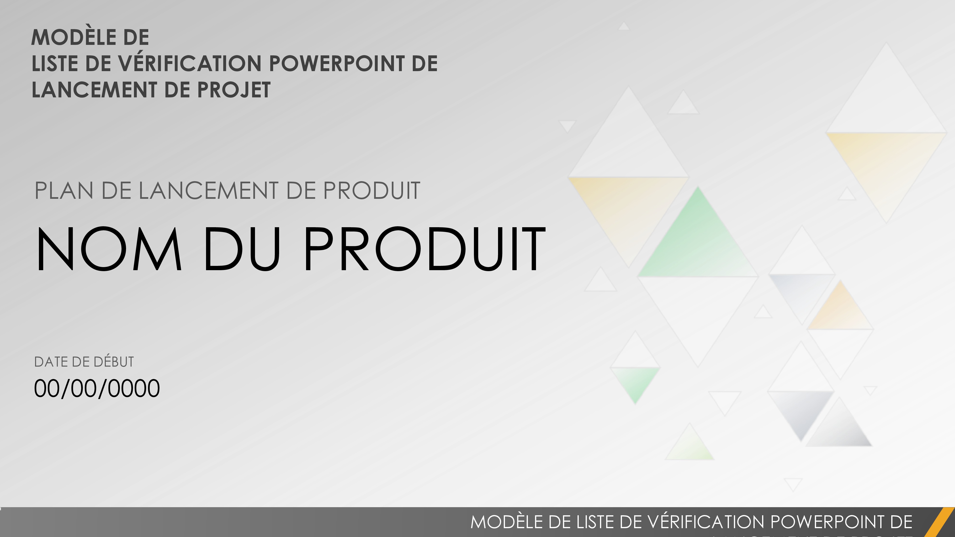 Présentation de la check-list de lancement de produit