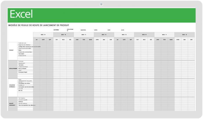 Feuille de route de lancement de produit
