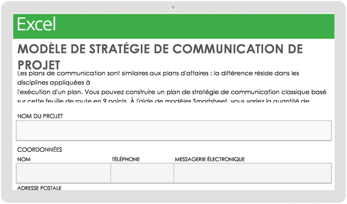 Stratégie de communication du projet