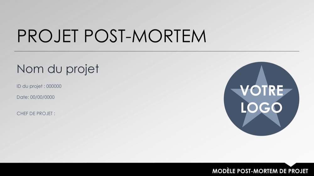 Modèle de post-mortem du projet