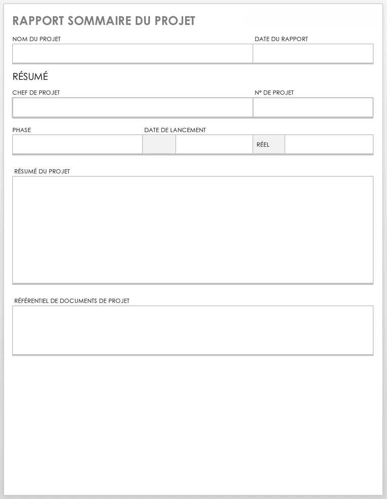 Modèles gratuits de rapports de projet | Smartsheet