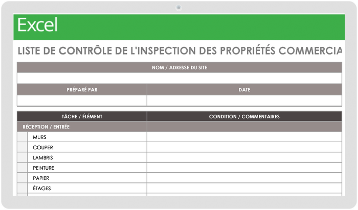 Liste de vérification d'entretien de la maison