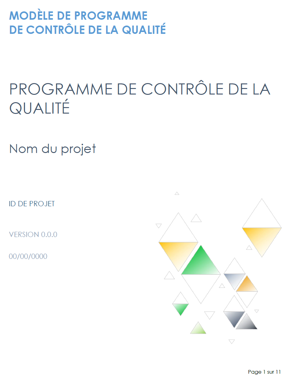 Programme de contrôle qualité