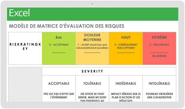 Risk Assessment Matrix Template - FR