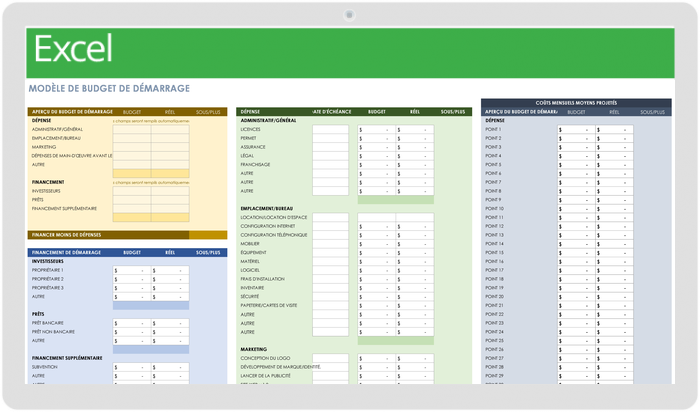 Planificateur de budget imprimable Modèles de budgétisation