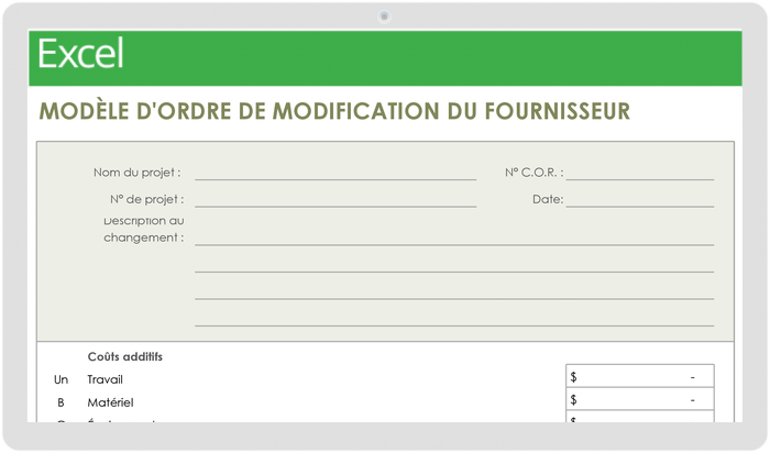 13 modèles gratuits pour les fournisseurs