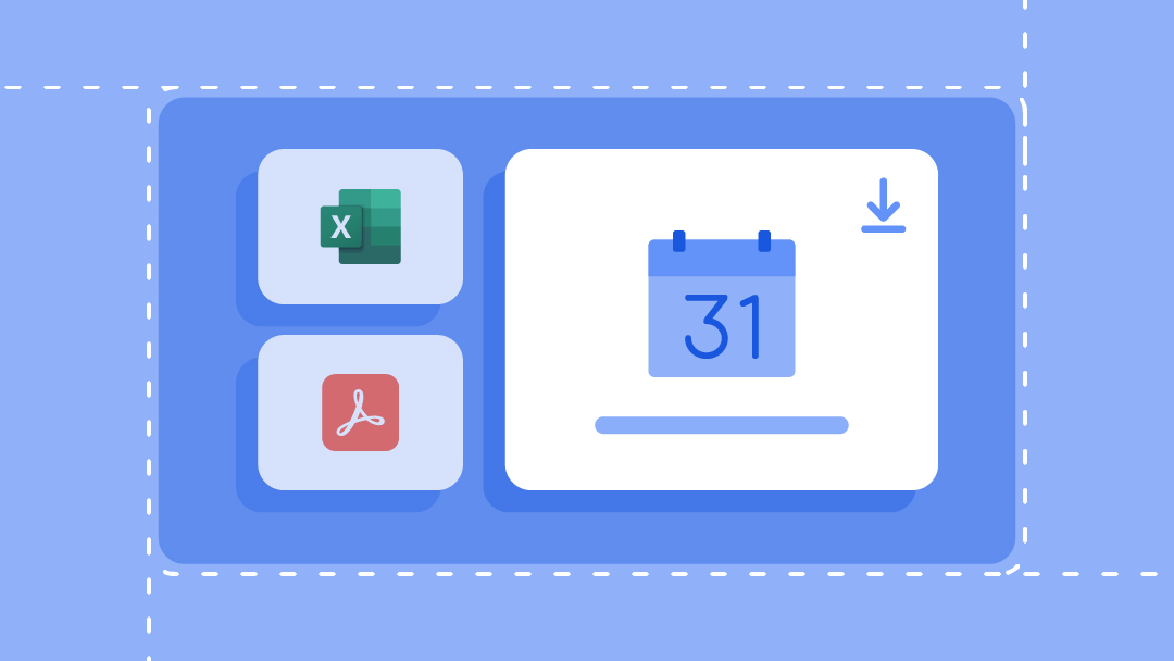Icônes de téléchargement de modèles pour Microsoft Word, Microsoft Excel et images stockées