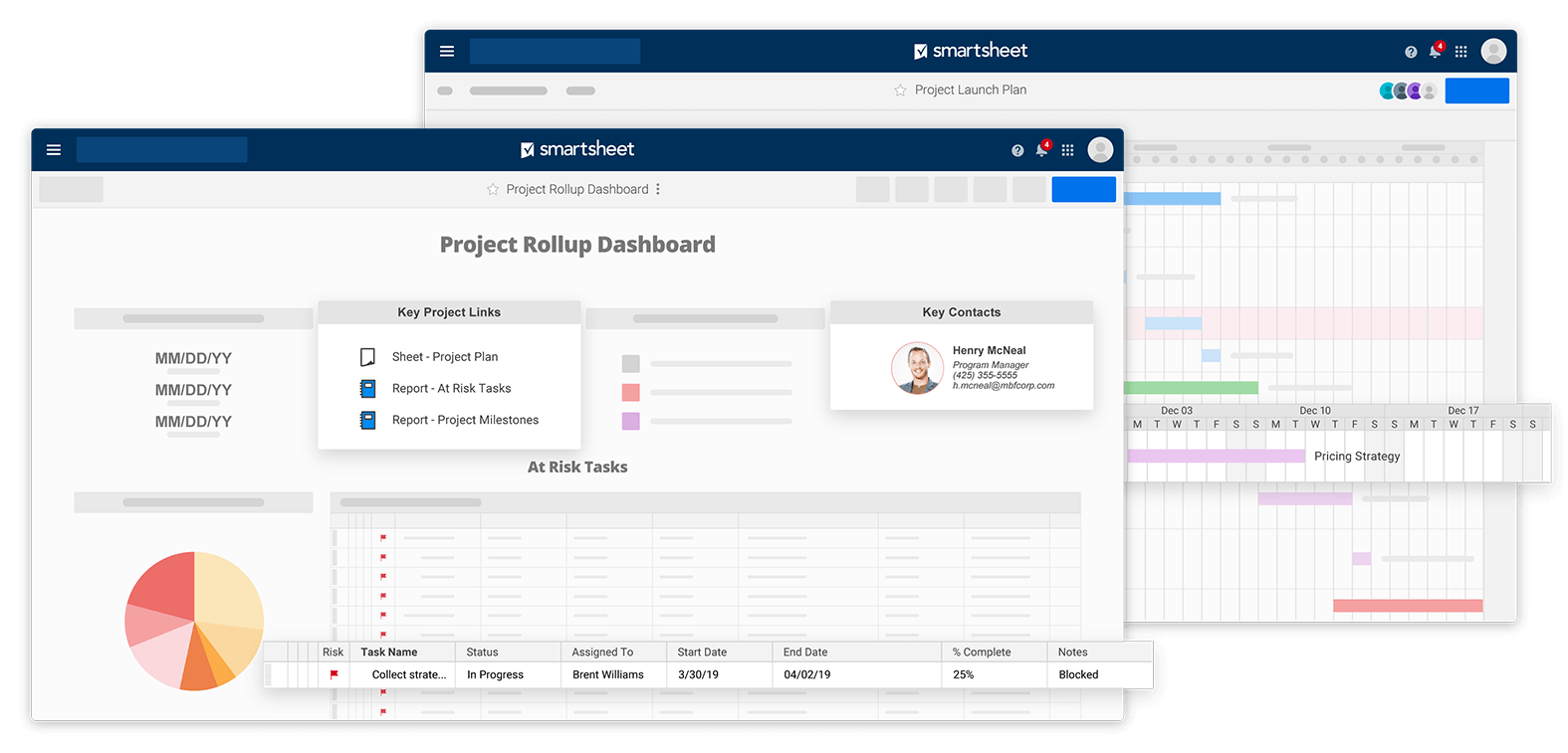 project rollup sheet dashboard