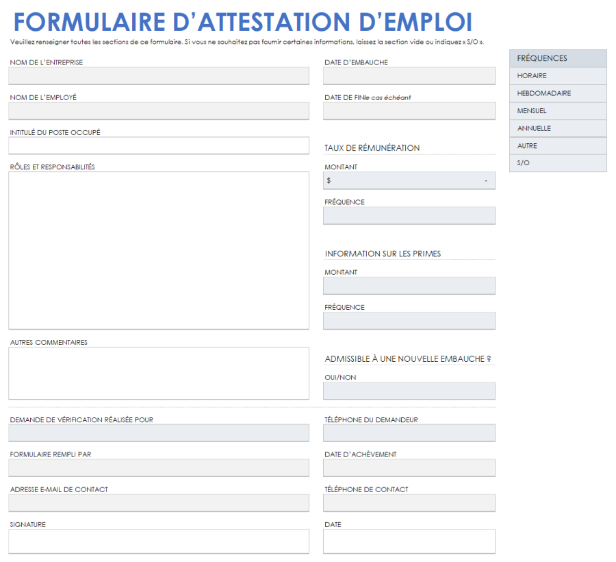 Modèles d’attestation d’emploi gratuits | Smartsheet
