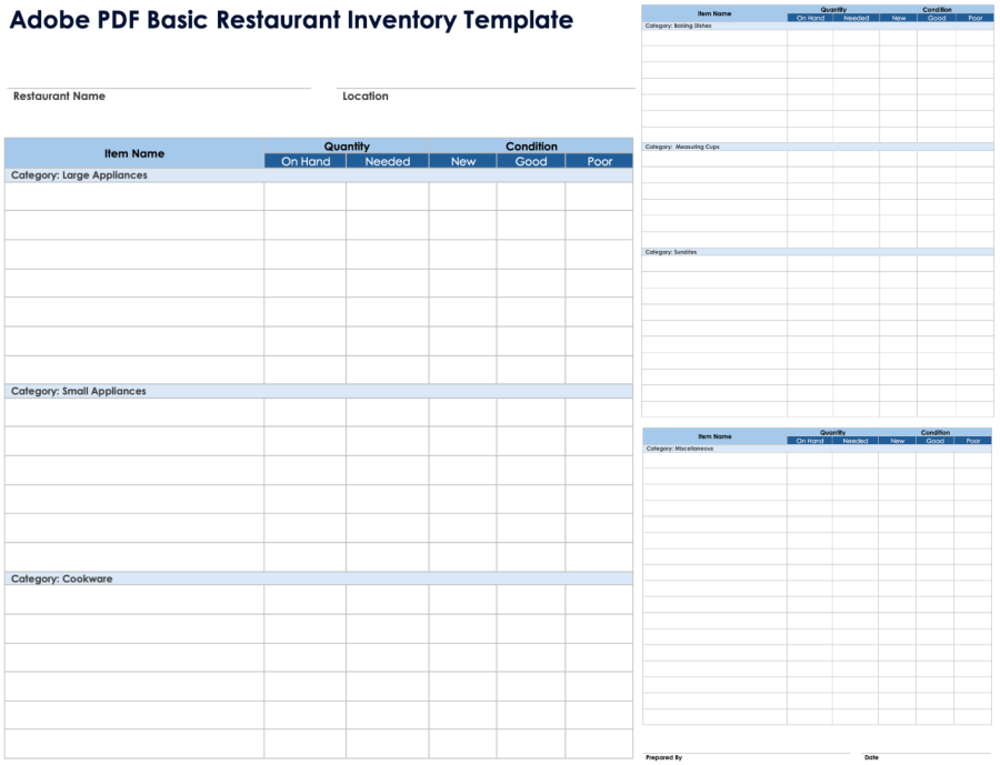 Louisiana Inventory Form.pdf Feuilles et modèles gratuits d’inventaire au format PDF - Modifiables ...