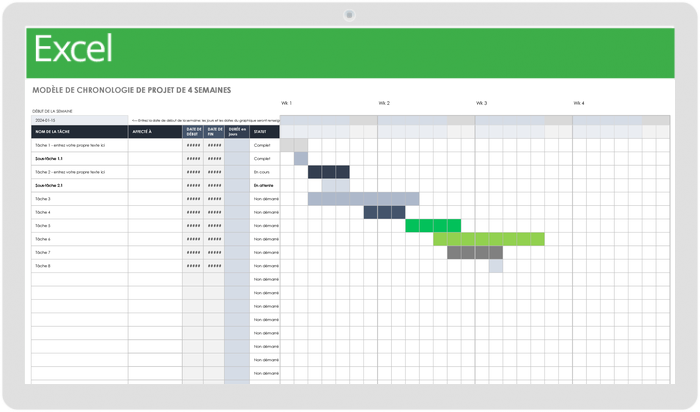 Modèles gratuits de calendrier de projet  Smartsheet