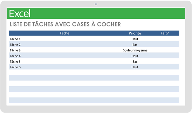 Modèles Gratuits De Listes De Tâches Dans Excel