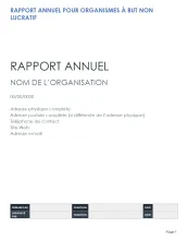 Modèle de rapport annuel pour les ONG