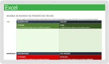 Modèle de matrice de priorité des tâches